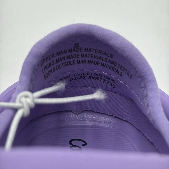 NWT Cat & Jack Toddler Girls Purple Rowan Pull-On Slip On Water Shoes Size 6 - Picture 9 of 10